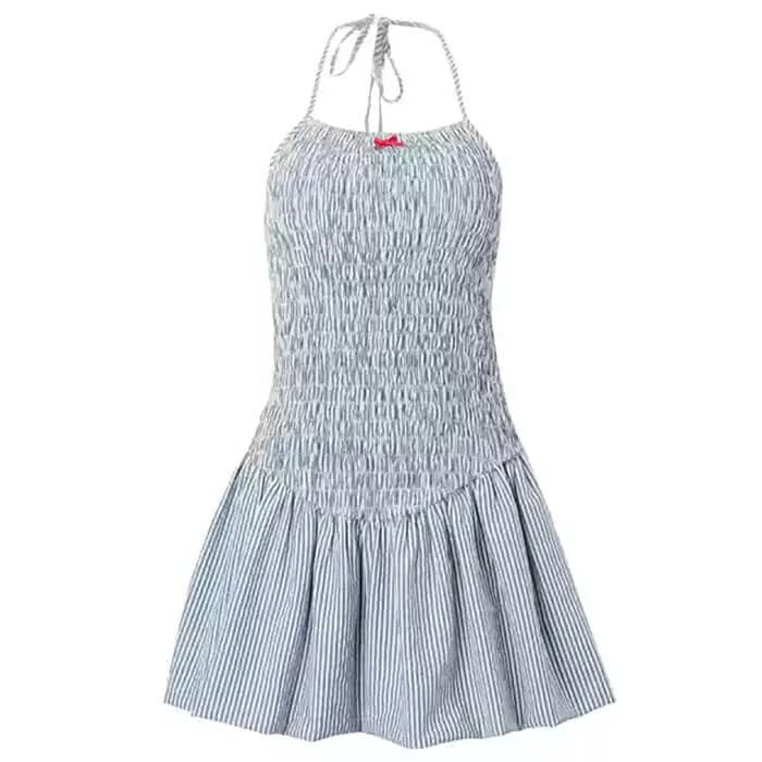Coquette Shirred Mini Dress — view 1 Coquette Shirred Mini Dress — view 1