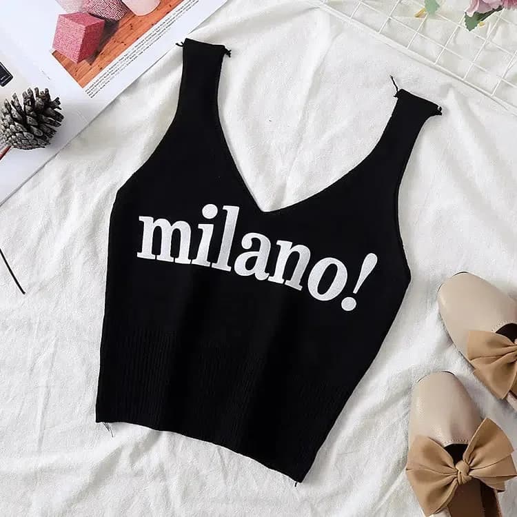 Milano Knitted Tank Top — view 2 Milano Knitted Tank Top — view 2