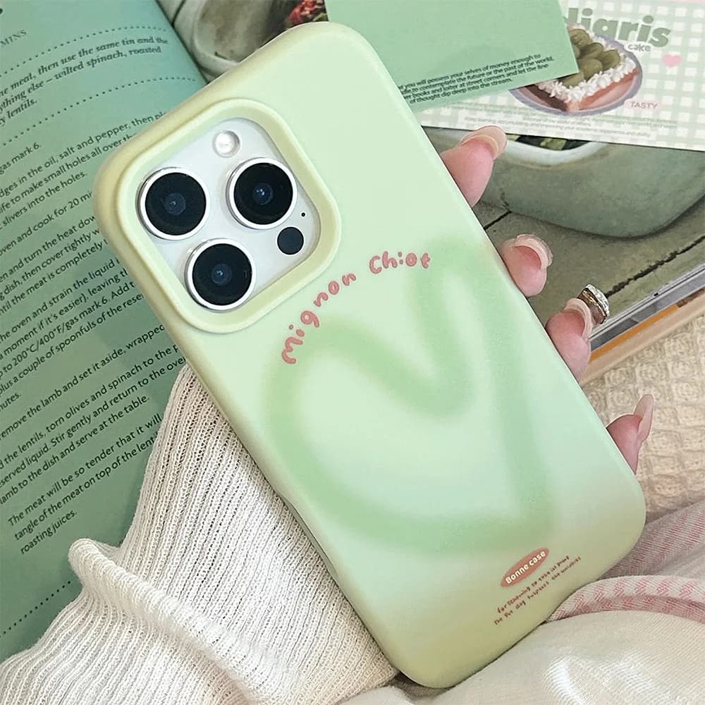 Matcha Mood Aesthetic iPhone Case — view 2 Matcha Mood Aesthetic iPhone Case — view 2