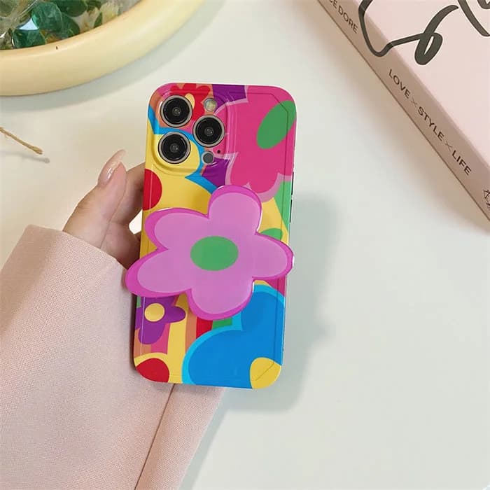 Colorful Flower iPhone Case — view 2 Colorful Flower iPhone Case — view 2