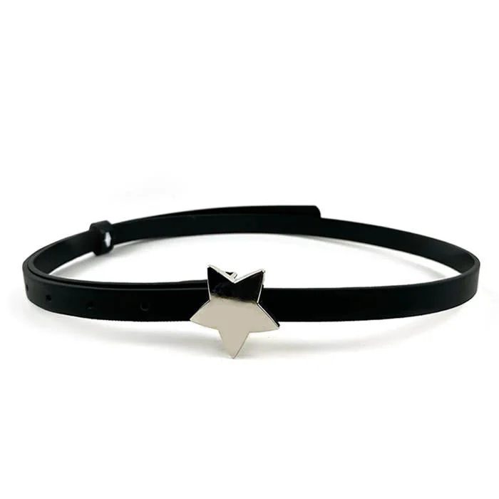 Star Buckle Thin Belt — view 2 Star Buckle Thin Belt — view 2