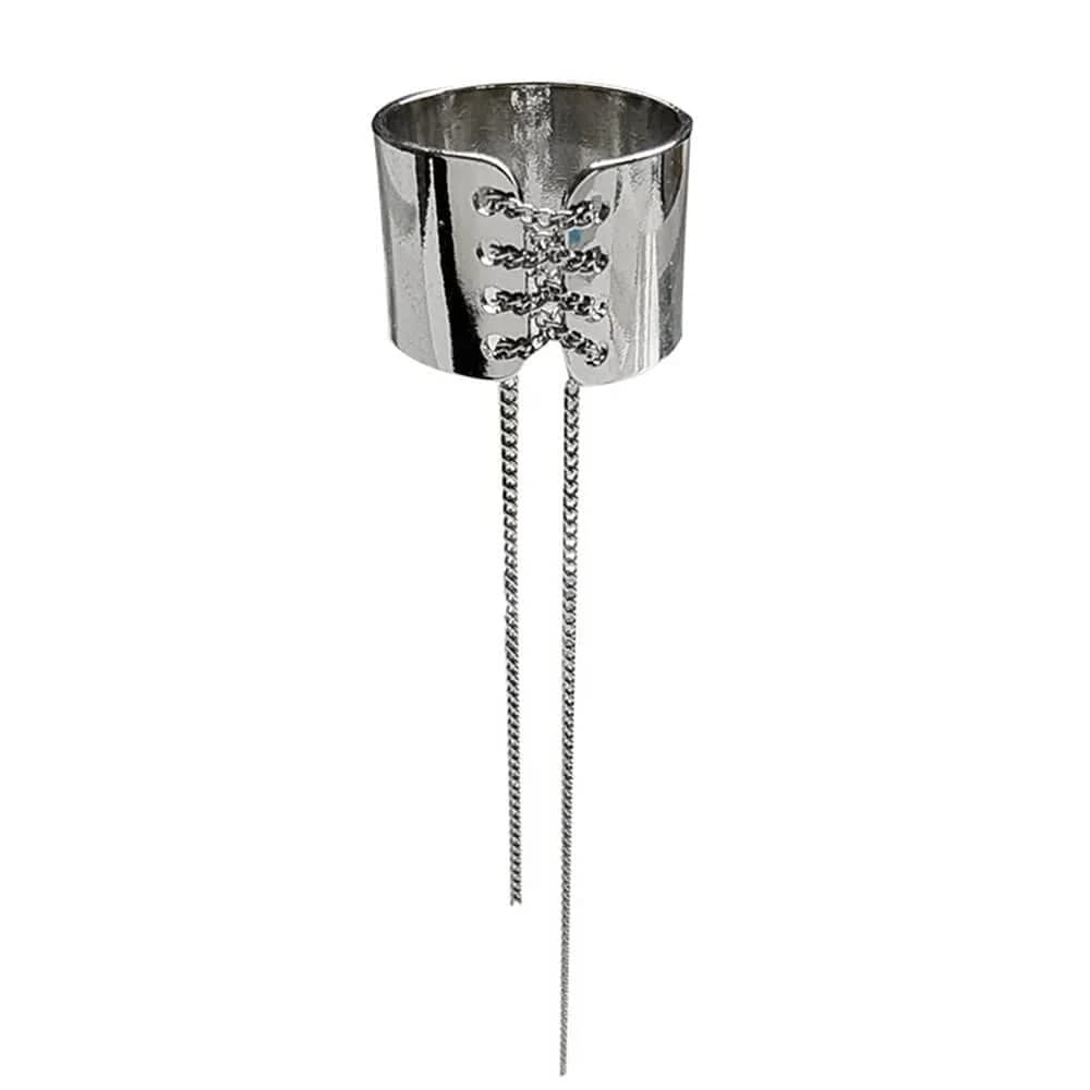 Grunge Lace-Up Ring — view 1 Grunge Lace-Up Ring — view 1