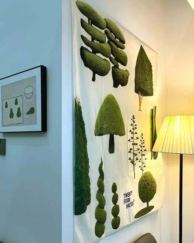 Plant Mom Aesthetic Trees Wall Tapestry — view 3 Plant Mom Aesthetic Trees Wall Tapestry — view 3
