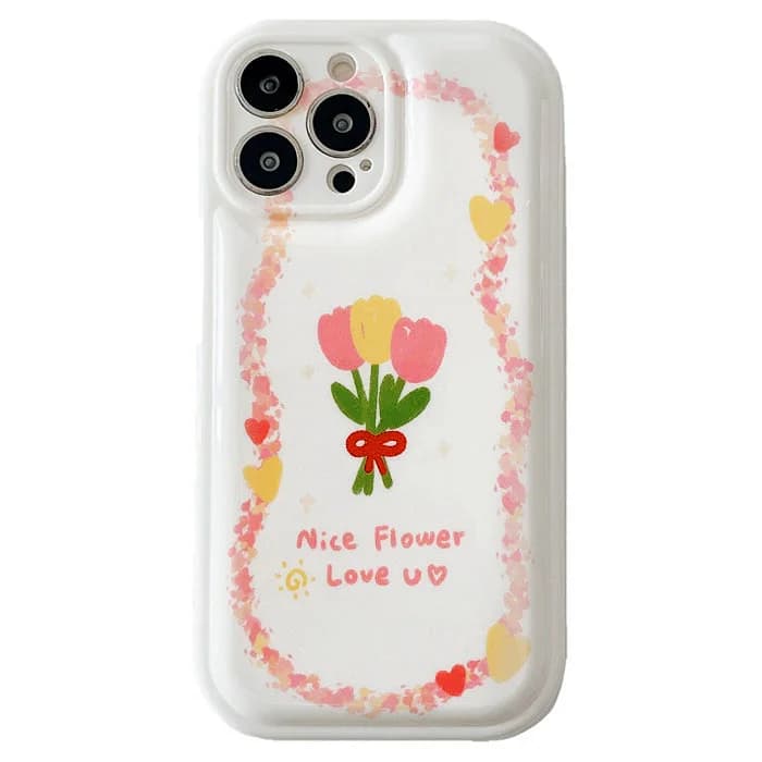 Bouquet of Tulips iPhone Case — view 1 Bouquet of Tulips iPhone Case — view 1
