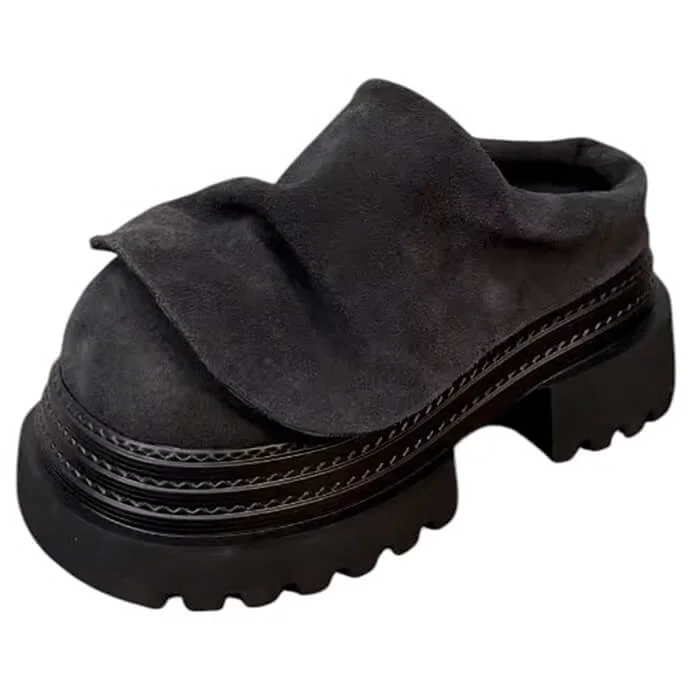 Hanover Slip-On Chunky Mules — view 2 Hanover Slip-On Chunky Mules — view 2