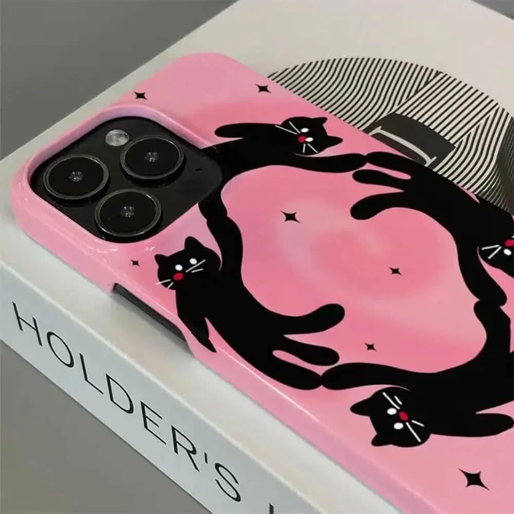 Dancing Cats iPhone Case — view 2 Dancing Cats iPhone Case — view 2