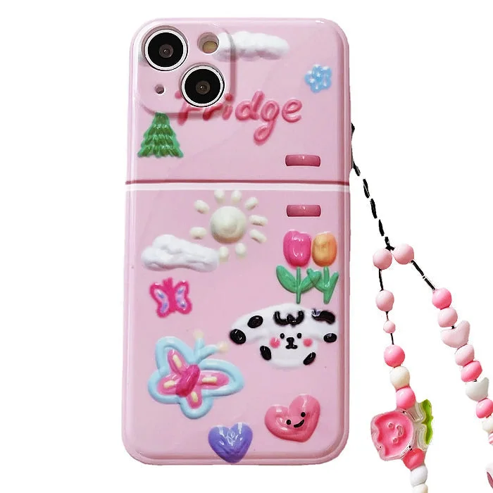 Doodling Fridge iPhone Case — view 1 Doodling Fridge iPhone Case — view 1