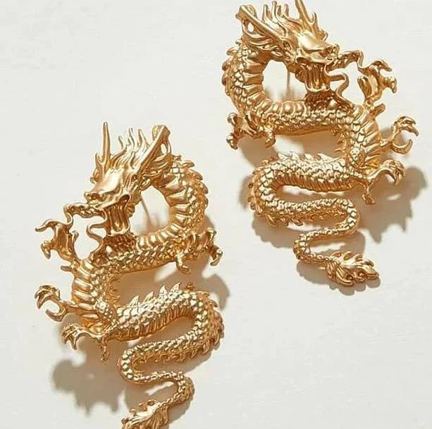 Dragon Earrings — view 2 Dragon Earrings — view 2