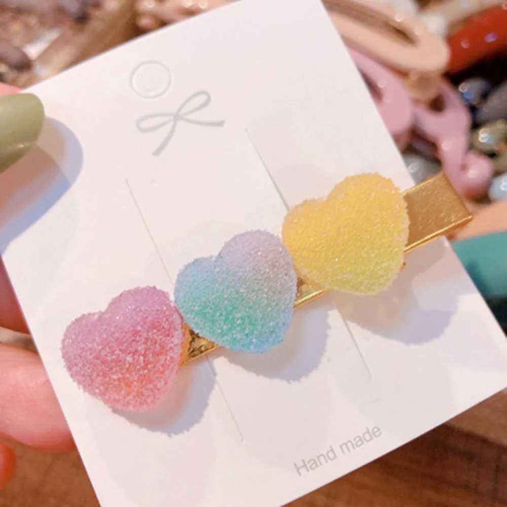 Sugared Valentine Candy Heart Hair Clip — view 2 Sugared Valentine Candy Heart Hair Clip — view 2