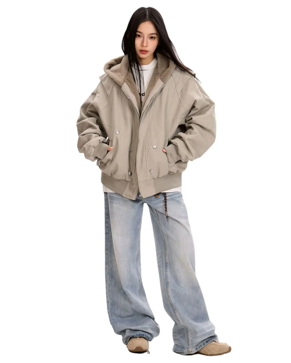 Gossip Team Fleece Bomber Jacket — view 2 Gossip Team Fleece Bomber Jacket — view 2