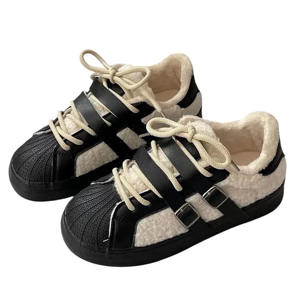 Sherpa Buckle Straps Sneakers — view 2 Sherpa Buckle Straps Sneakers — view 2