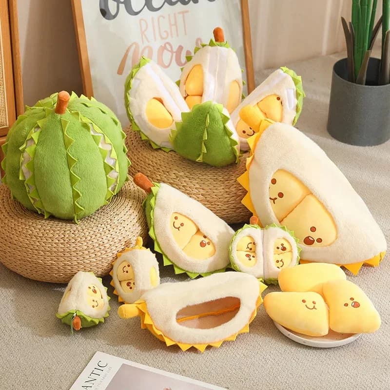 Smiling Durian Fruit Plush Toy — view 1 Smiling Durian Fruit Plush Toy — view 1
