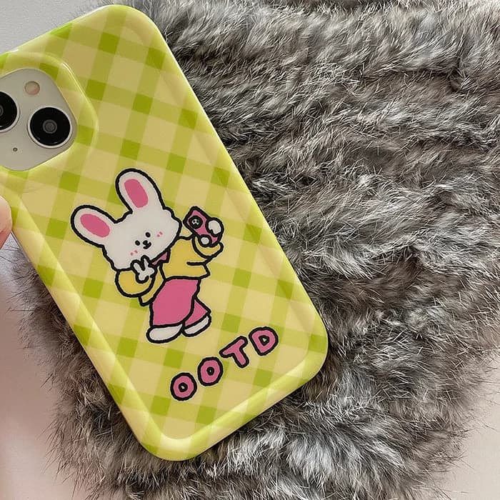 Selfie Rabbit iPhone Case — view 2 Selfie Rabbit iPhone Case — view 2