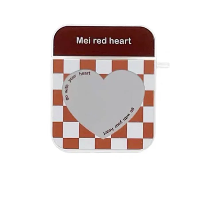 Heart Check Pattern AirPods Case — view 1 Heart Check Pattern AirPods Case — view 1