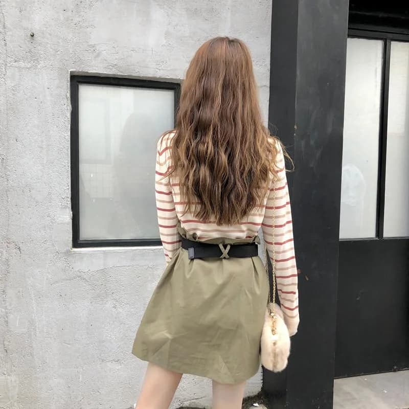 Green Cargo Skirt — view 2 Green Cargo Skirt — view 2