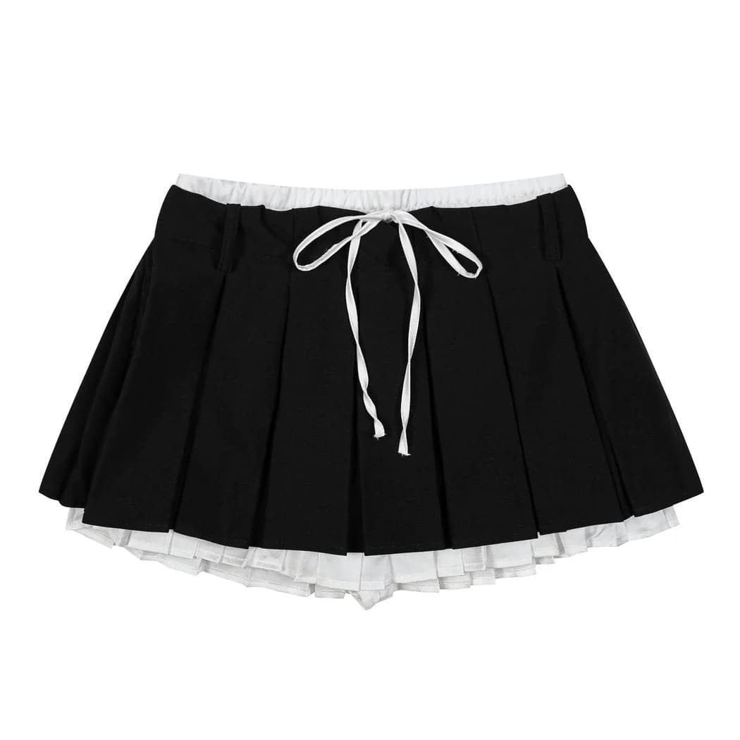 Preppy Layered Mini Skirt — view 2 Preppy Layered Mini Skirt — view 2
