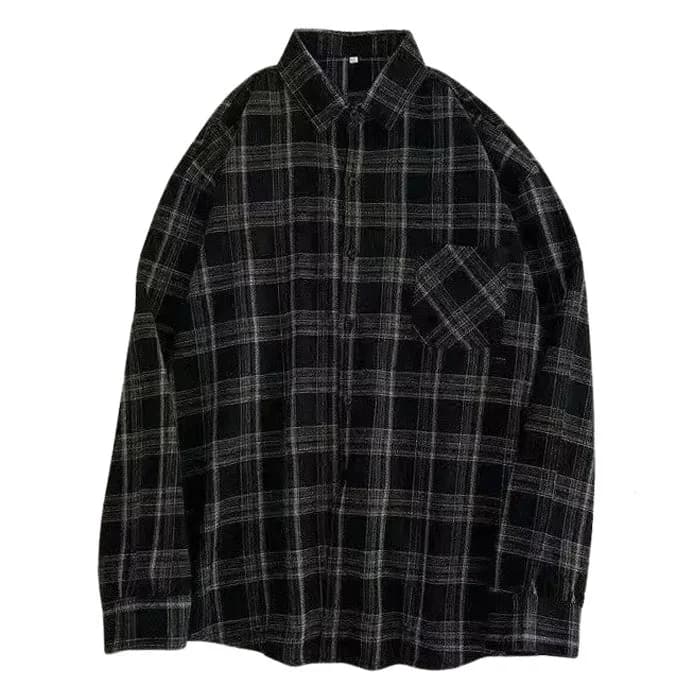 Casual Friday Aesthetic Plaid Shirt — view 2 Casual Friday Aesthetic Plaid Shirt — view 2