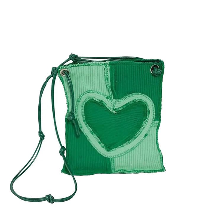 Heart Patchwork Purse — view 1 Heart Patchwork Purse — view 1