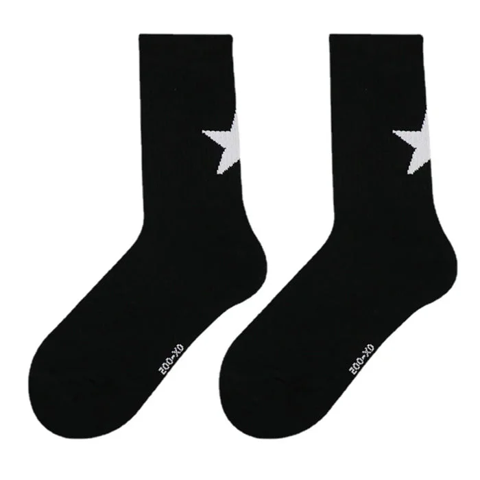 Star Girl Ribbed Socks — view 1 Star Girl Ribbed Socks — view 1