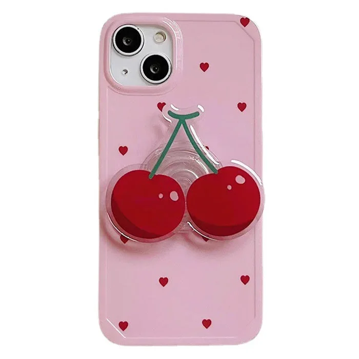 Cherry Heart iPhone Case — view 1 Cherry Heart iPhone Case — view 1