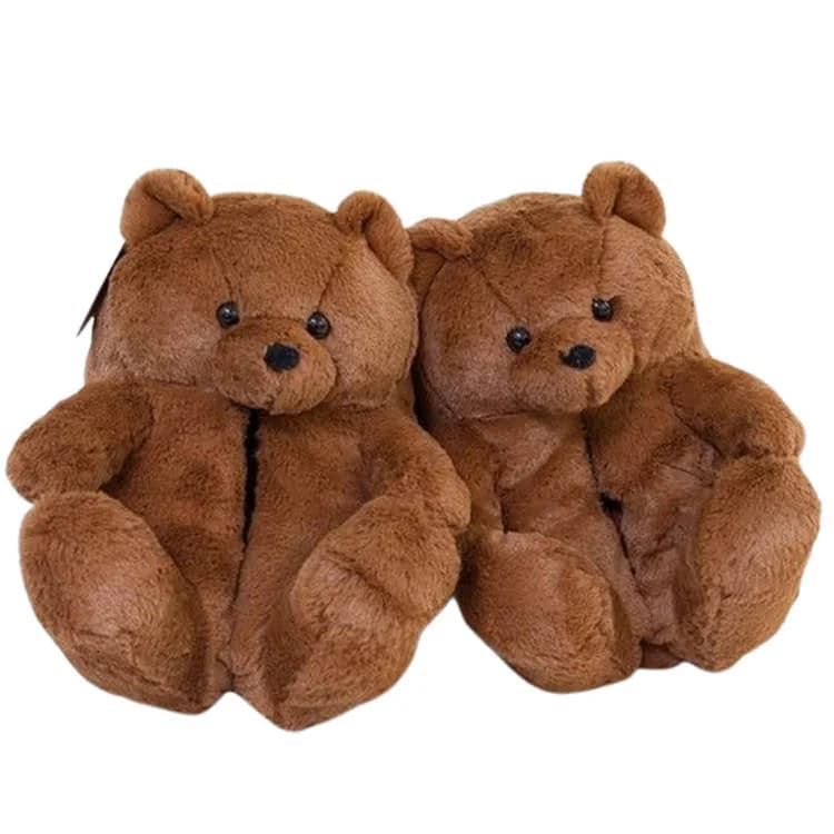 Hugging Teddy Bear Slippers — view 1 Hugging Teddy Bear Slippers — view 1
