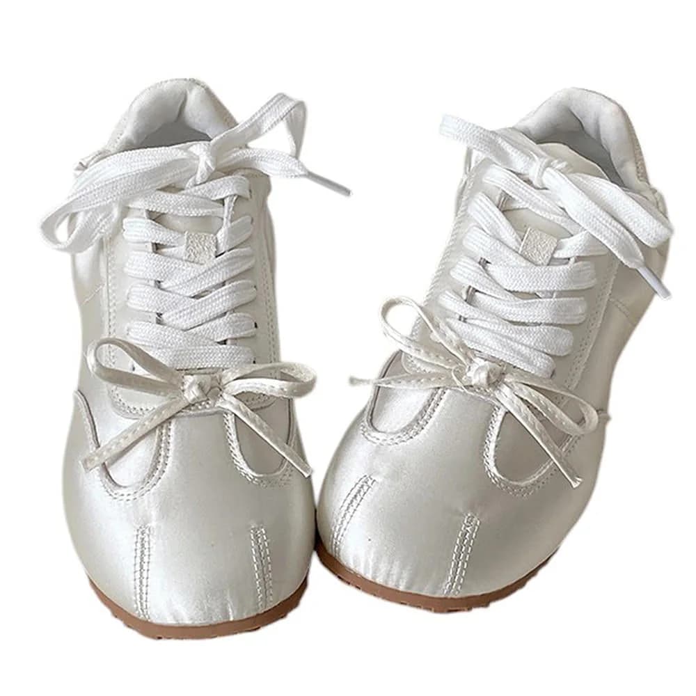 Balletcore Aesthetic Bow Sneakers — view 3 Balletcore Aesthetic Bow Sneakers — view 3