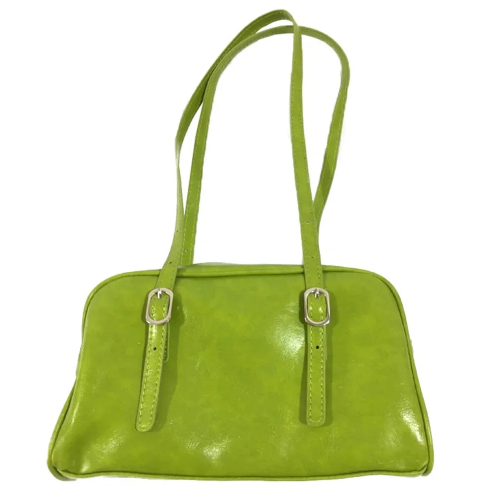 Minimalist Style Shoulder Bag in Green — view 2 Minimalist Style Shoulder Bag in Green — view 2