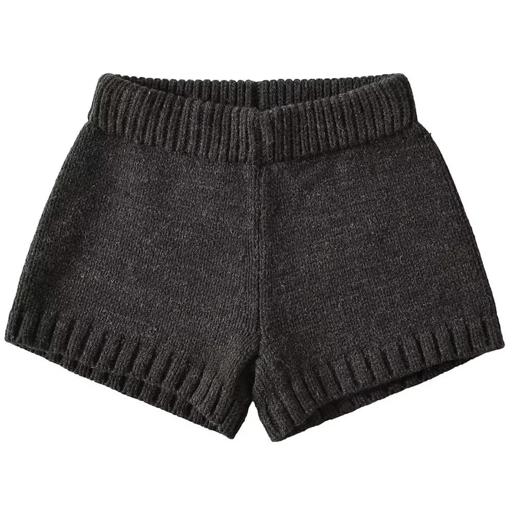 Cozy Days Knit Mini Shorts — view 2 Cozy Days Knit Mini Shorts — view 2