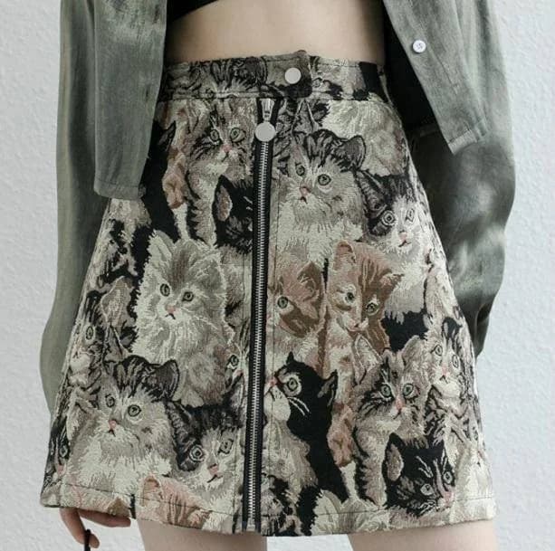 Vintage Cat Skirt — view 1 Vintage Cat Skirt — view 1