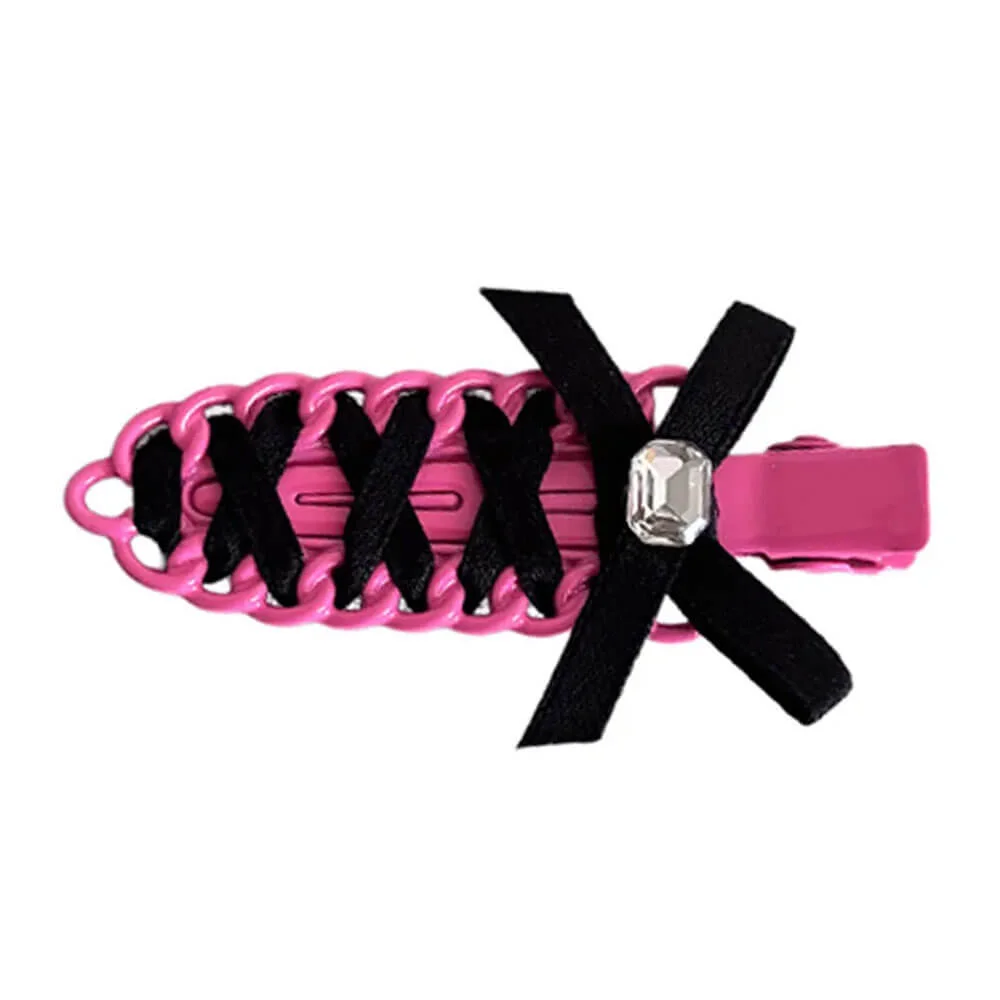 Y2K Ribbon Bow Hair Clip — view 2 Y2K Ribbon Bow Hair Clip — view 2