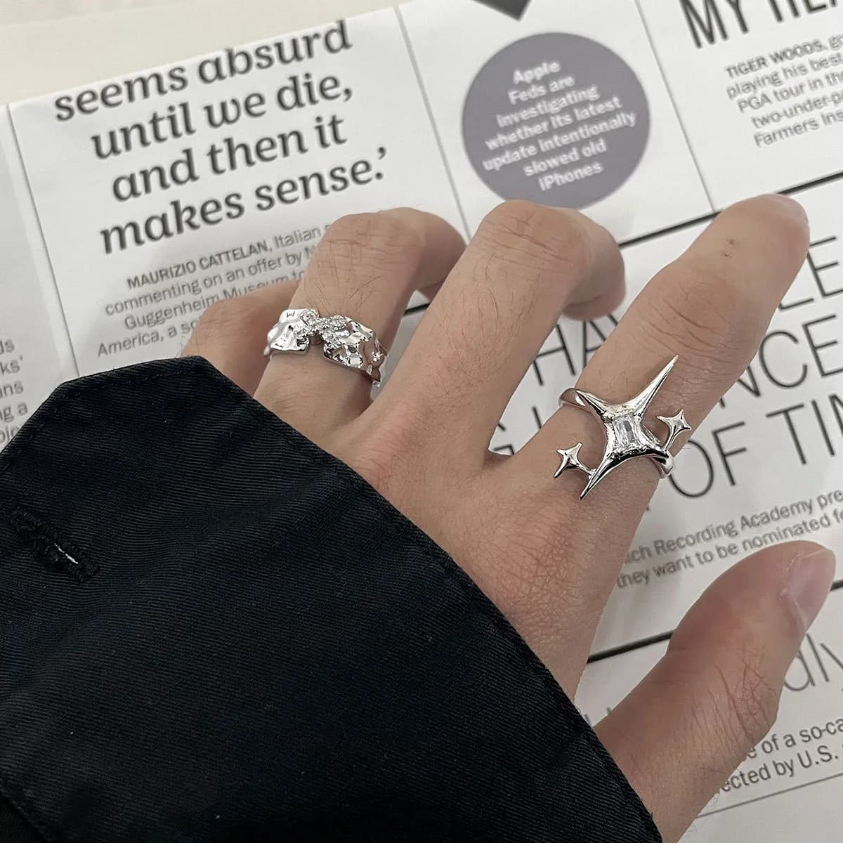 Y2K Shining Star Ring — view 2 Y2K Shining Star Ring — view 2