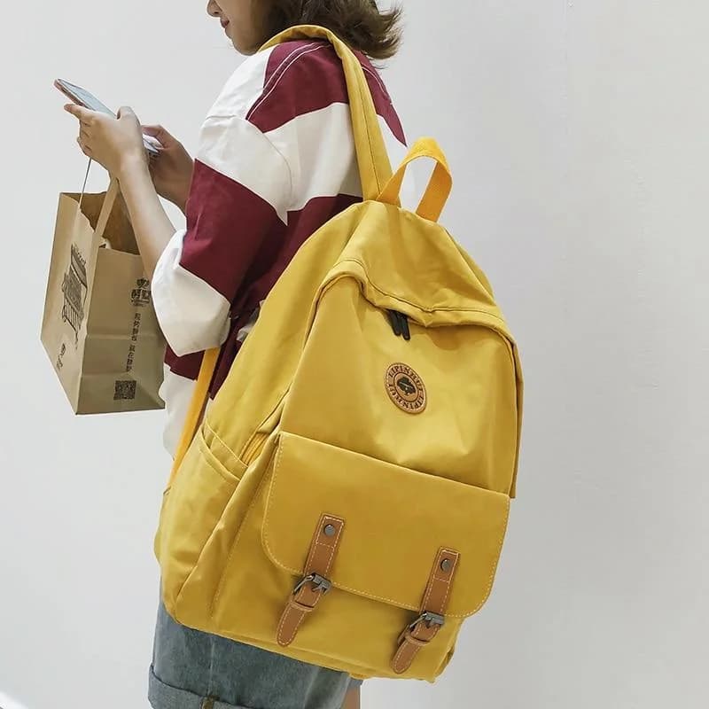 Kawaii Vintage Buckle Backpack — view 1 Kawaii Vintage Buckle Backpack — view 1