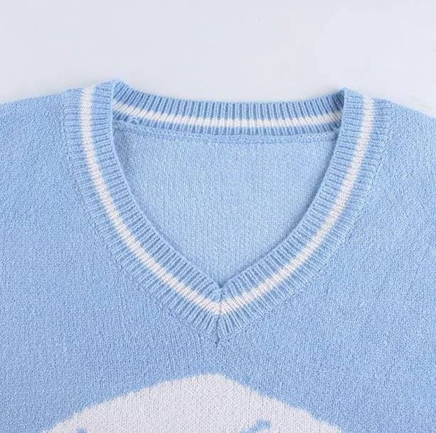 E-Girl Skull Sweater — view 2 E-Girl Skull Sweater — view 2