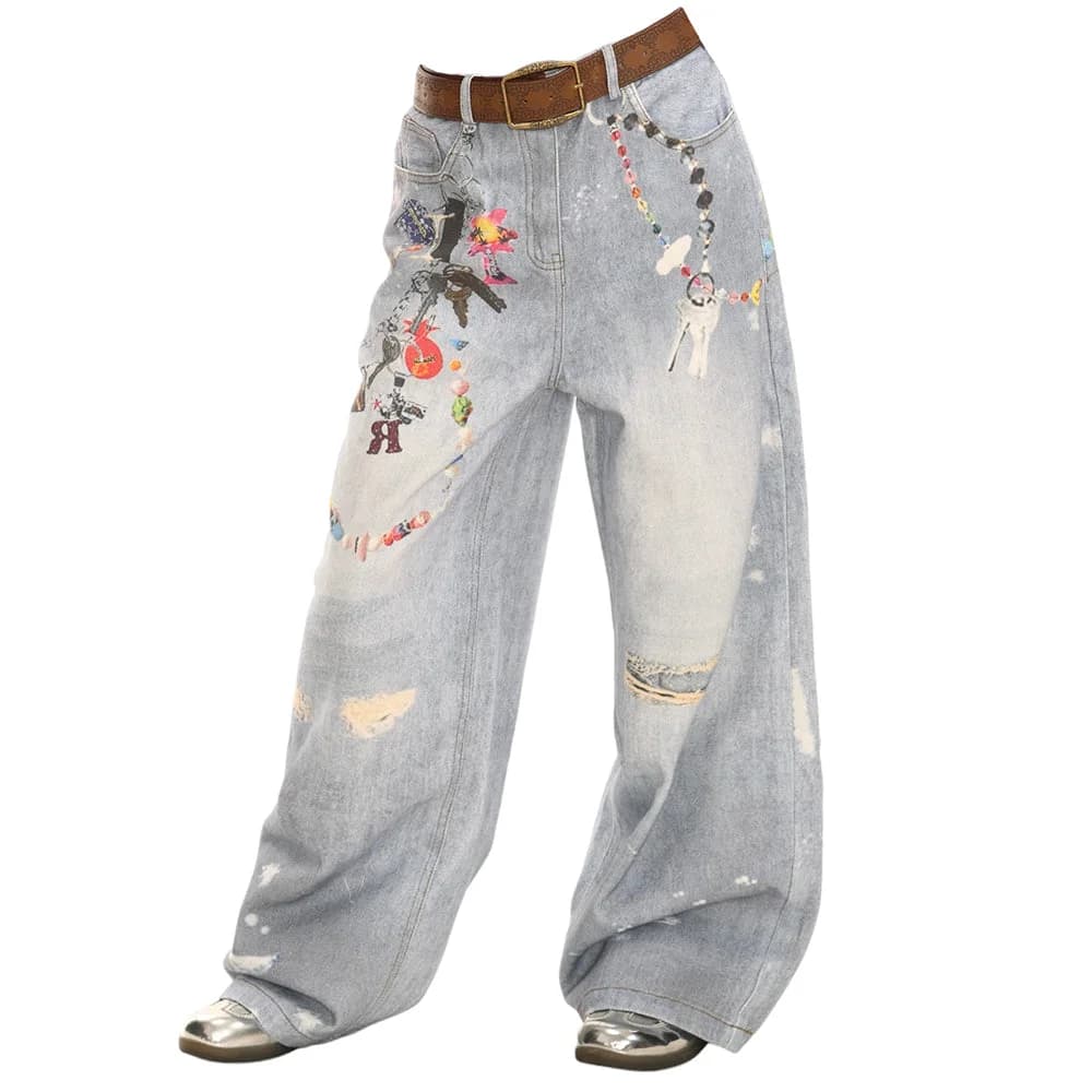 Lucky Trinket Wide-Leg Jeans — view 1 Lucky Trinket Wide-Leg Jeans — view 1