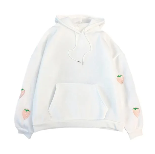 Deep Pocket Strawberry Hoodie — view 2 Deep Pocket Strawberry Hoodie — view 2