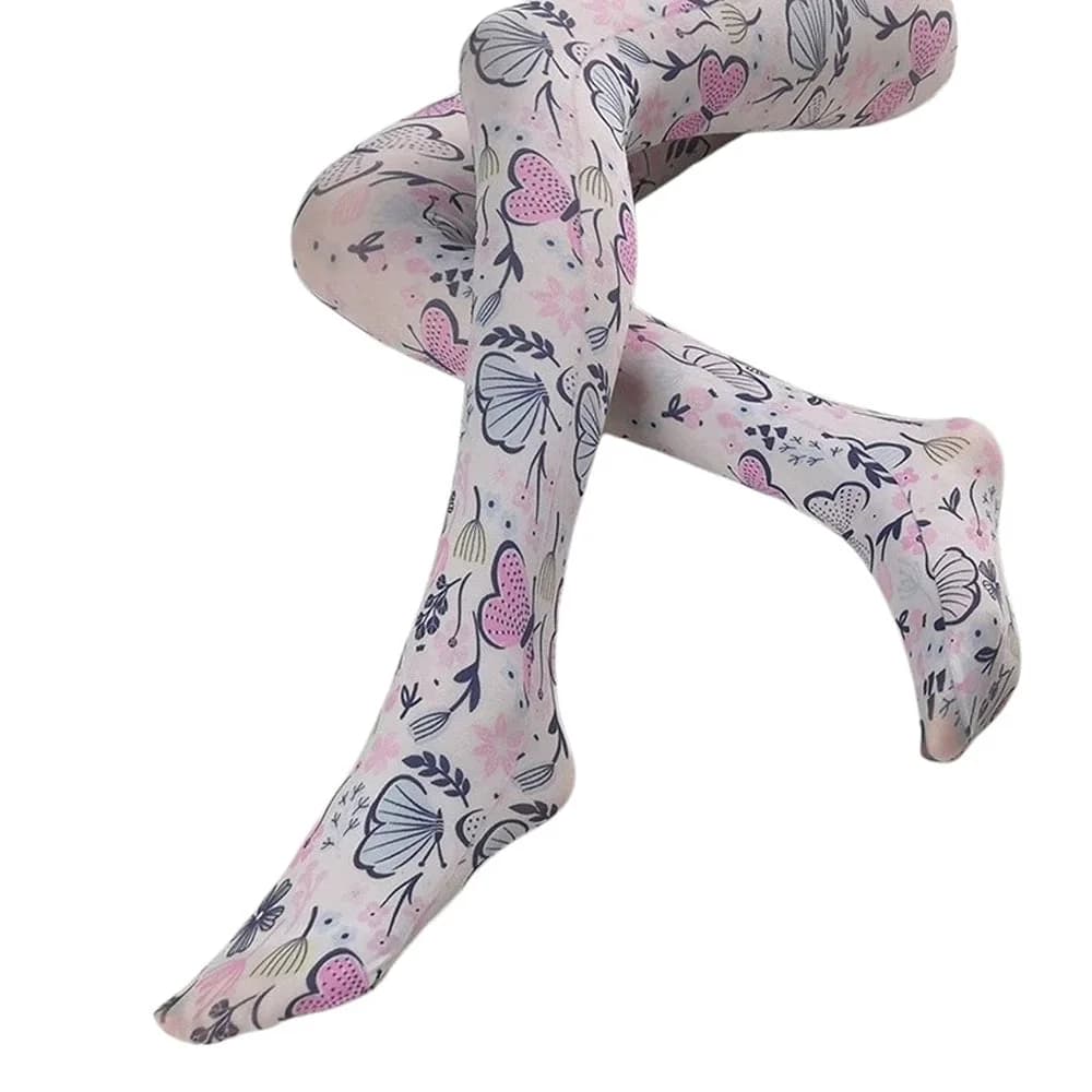 Butterfly Print Tights — view 1 Butterfly Print Tights — view 1