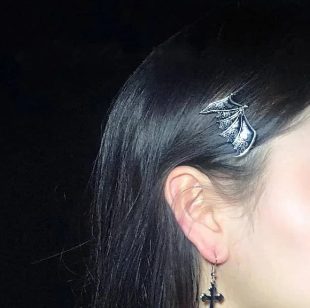 Bat Wing Hair Clips — view 2 Bat Wing Hair Clips — view 2