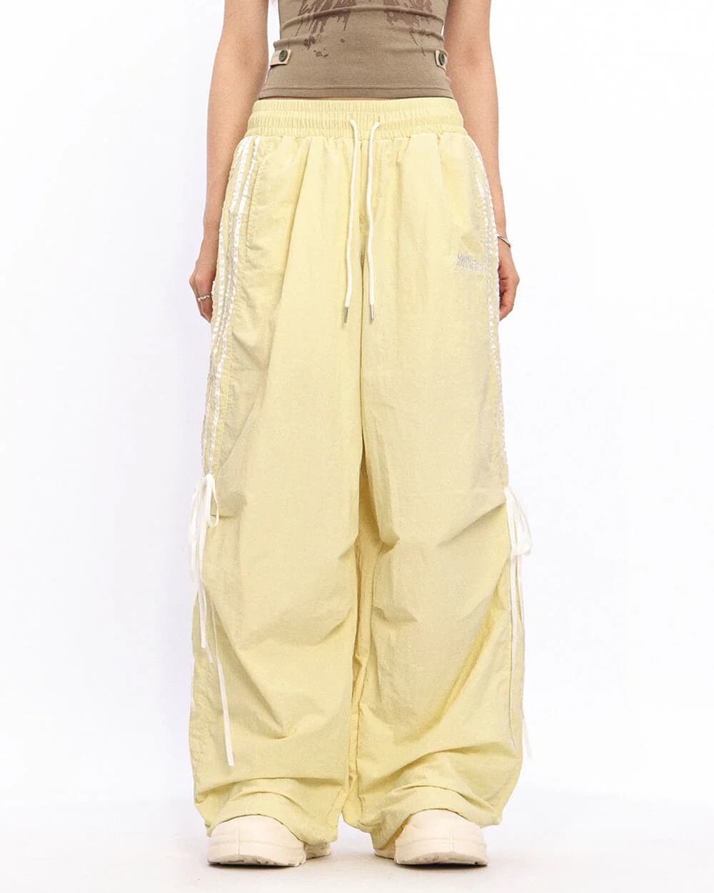 Blokette Side Stripe Wide-Leg Trousers — view 2 Blokette Side Stripe Wide-Leg Trousers — view 2