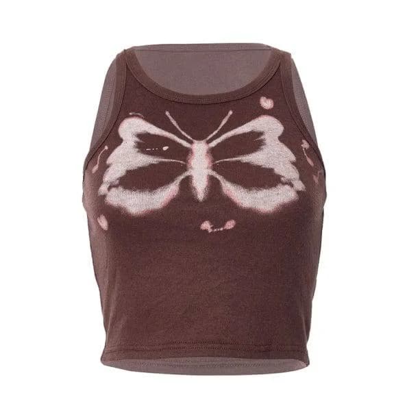 Indie Butterfly Sleeveless Top — view 1 Indie Butterfly Sleeveless Top — view 1