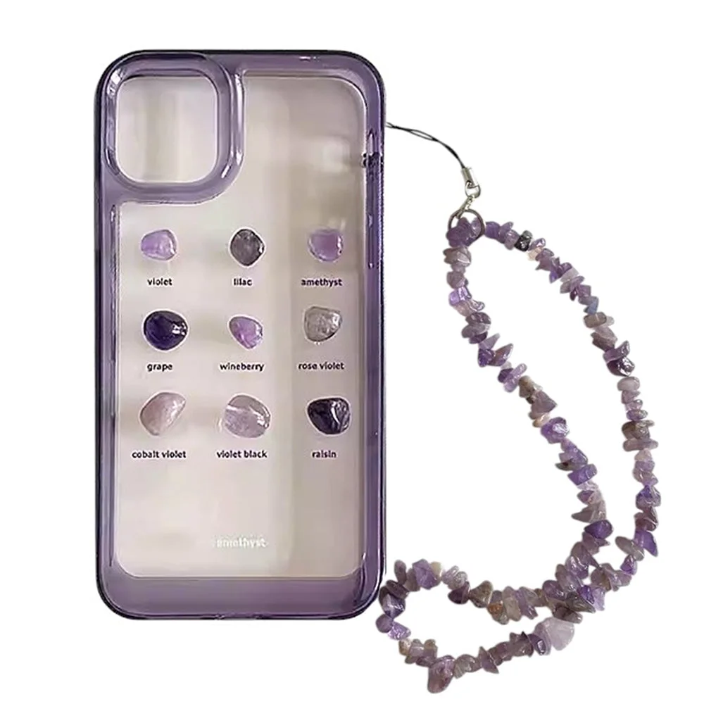 Purple Crystal Aesthetic iPhone Case — view 1 Purple Crystal Aesthetic iPhone Case — view 1