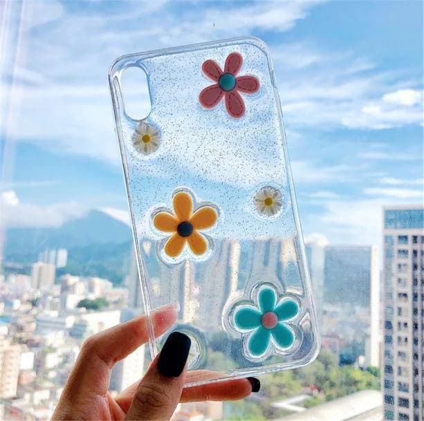 Pastel Flowers iPhone Case — view 1 Pastel Flowers iPhone Case — view 1