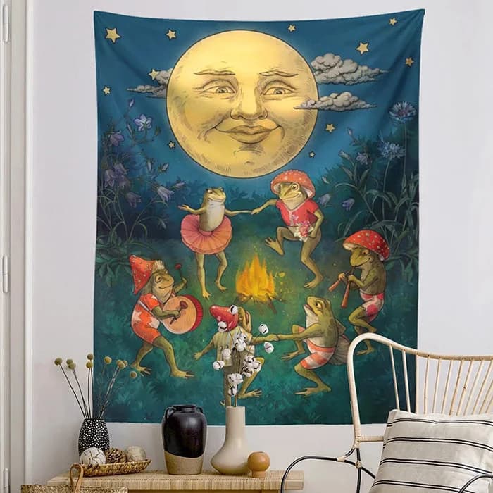 Dancing Under the Moonlight Tapestry — view 2 Dancing Under the Moonlight Tapestry — view 2
