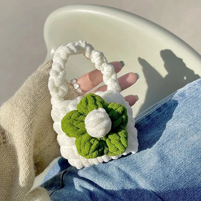 Flower Crochet AirPods Case — view 2 Flower Crochet AirPods Case — view 2