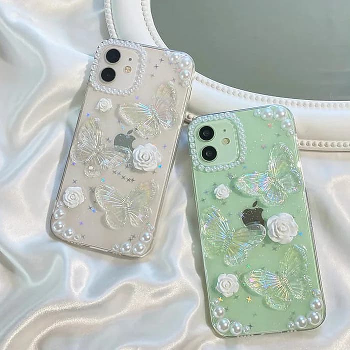 Butterfly Clear iPhone Case — view 2 Butterfly Clear iPhone Case — view 2