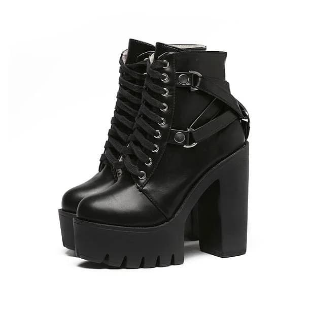 90s Style Platform Ankle Boots — view 2 90s Style Platform Ankle Boots — view 2