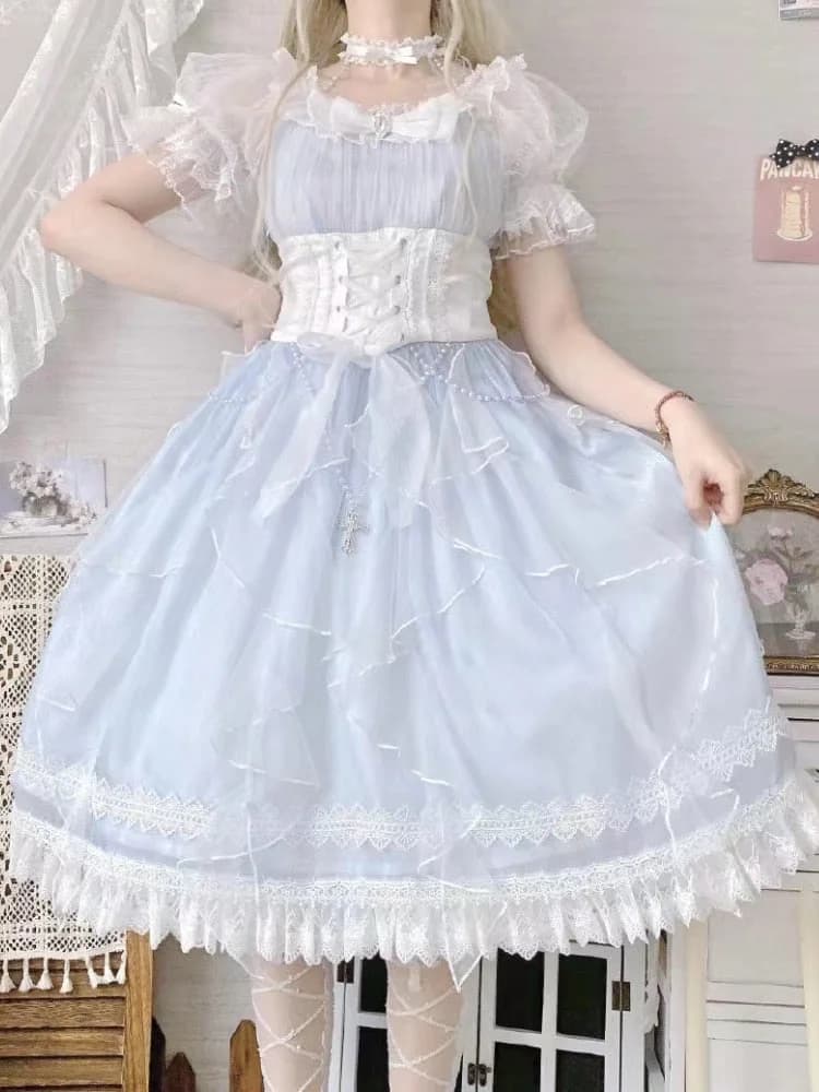Light Blue Fairy Princess Dress — view 3 Light Blue Fairy Princess Dress — view 3