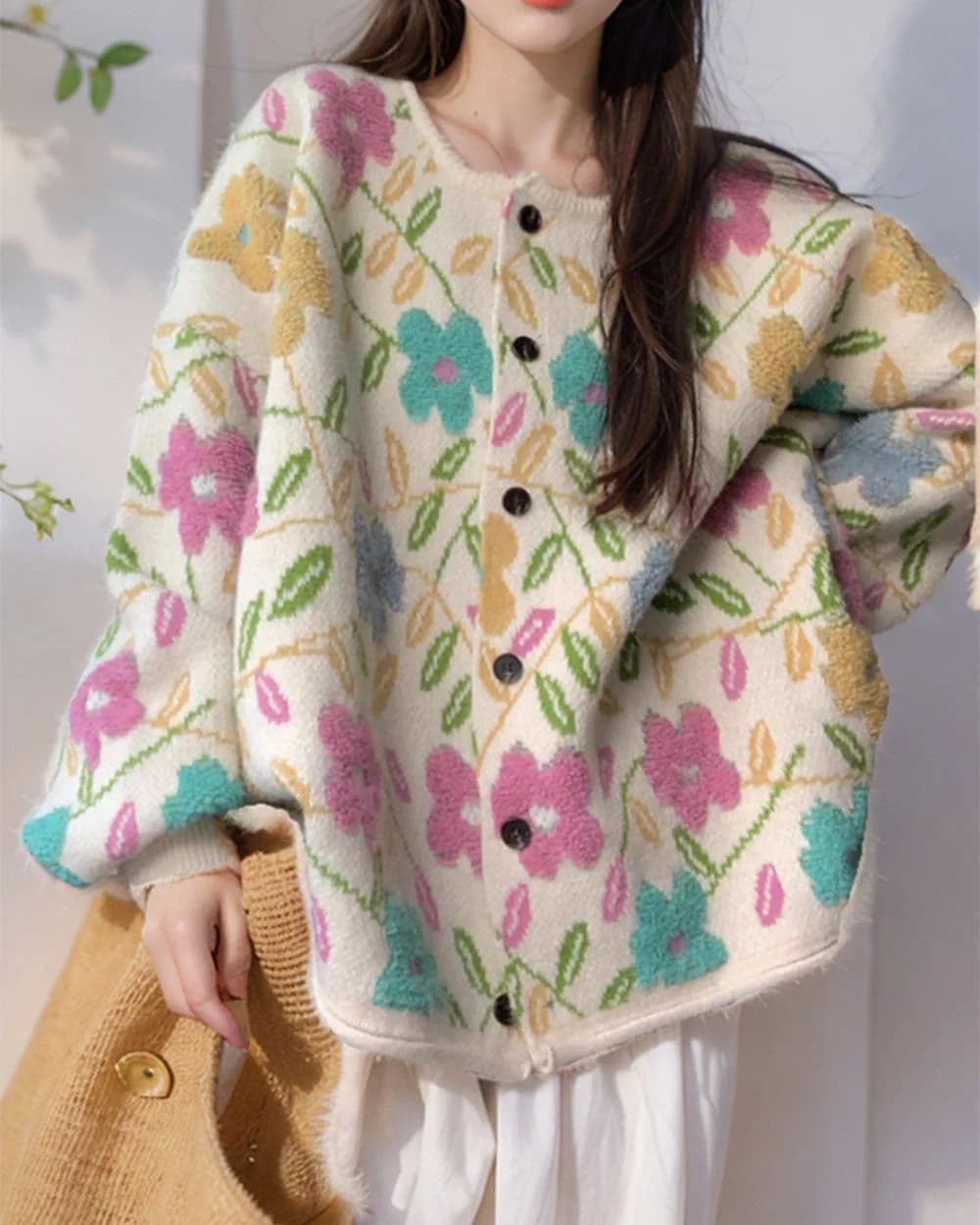 Spring Garden Knit Jacket — view 2 Spring Garden Knit Jacket — view 2