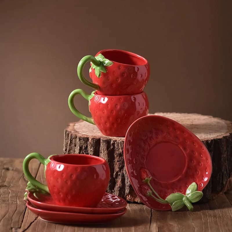 Strawberry Coffee Mug — view 2 Strawberry Coffee Mug — view 2