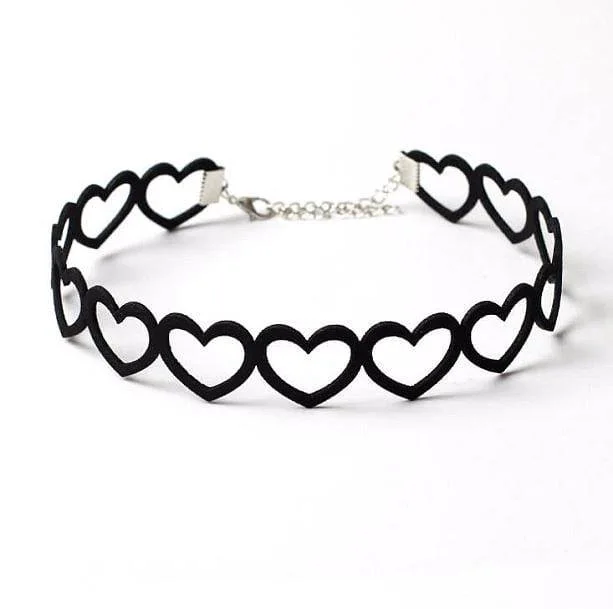 Aesthetic Heart Choker — view 2 Aesthetic Heart Choker — view 2