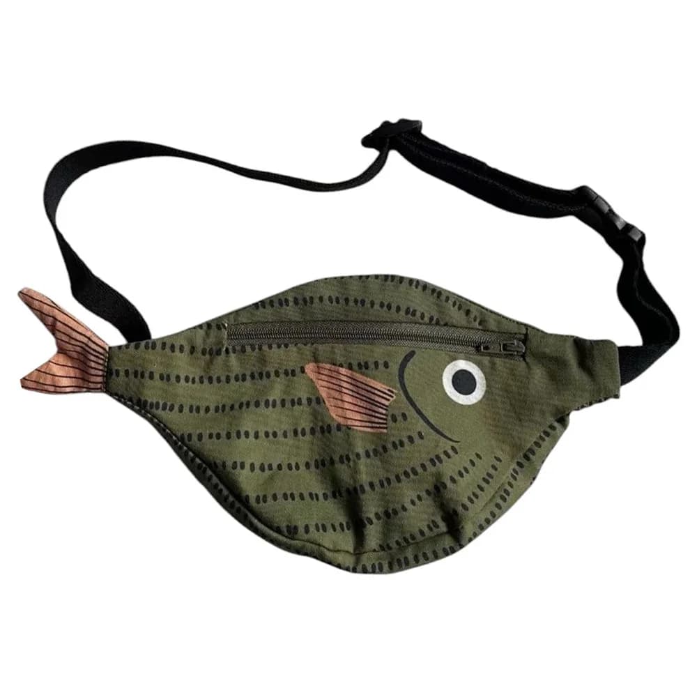 Green Fish Waist Bag — view 1 Green Fish Waist Bag — view 1